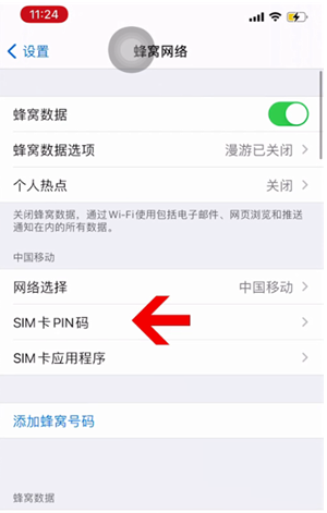 北塔苹果14维修网分享如何给iPhone14的SIM卡设置密码 