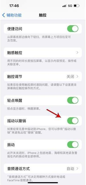 北塔苹果手机维修分享iPhone手机如何设置摇一摇删除文字 